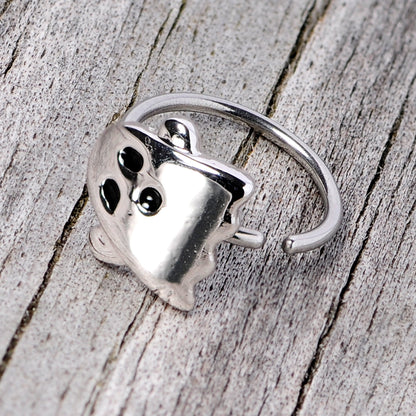20G 5/16 Scary Boo Ghost Halloween Nose Hoop